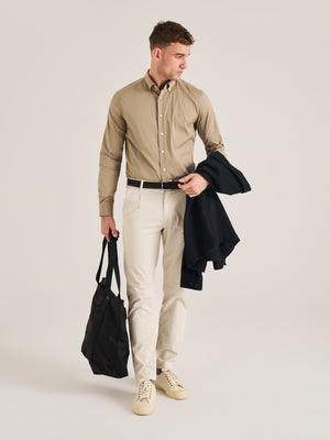 Smart Stretch Button Collar Travel Shirt