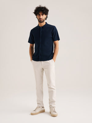 Knitted Button Through Shirt