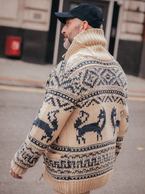The Intarsia Shawl Cardigan
