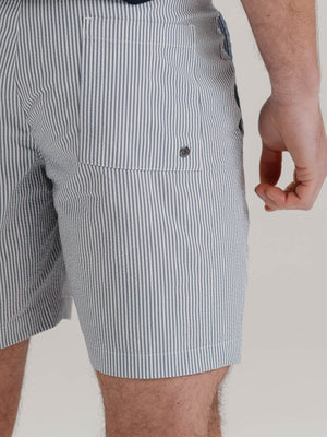 Seersucker Stripe Swim Shorts