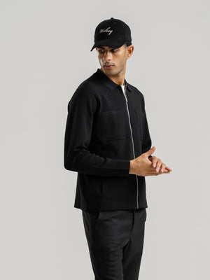 The Knitted Zip Overshirt