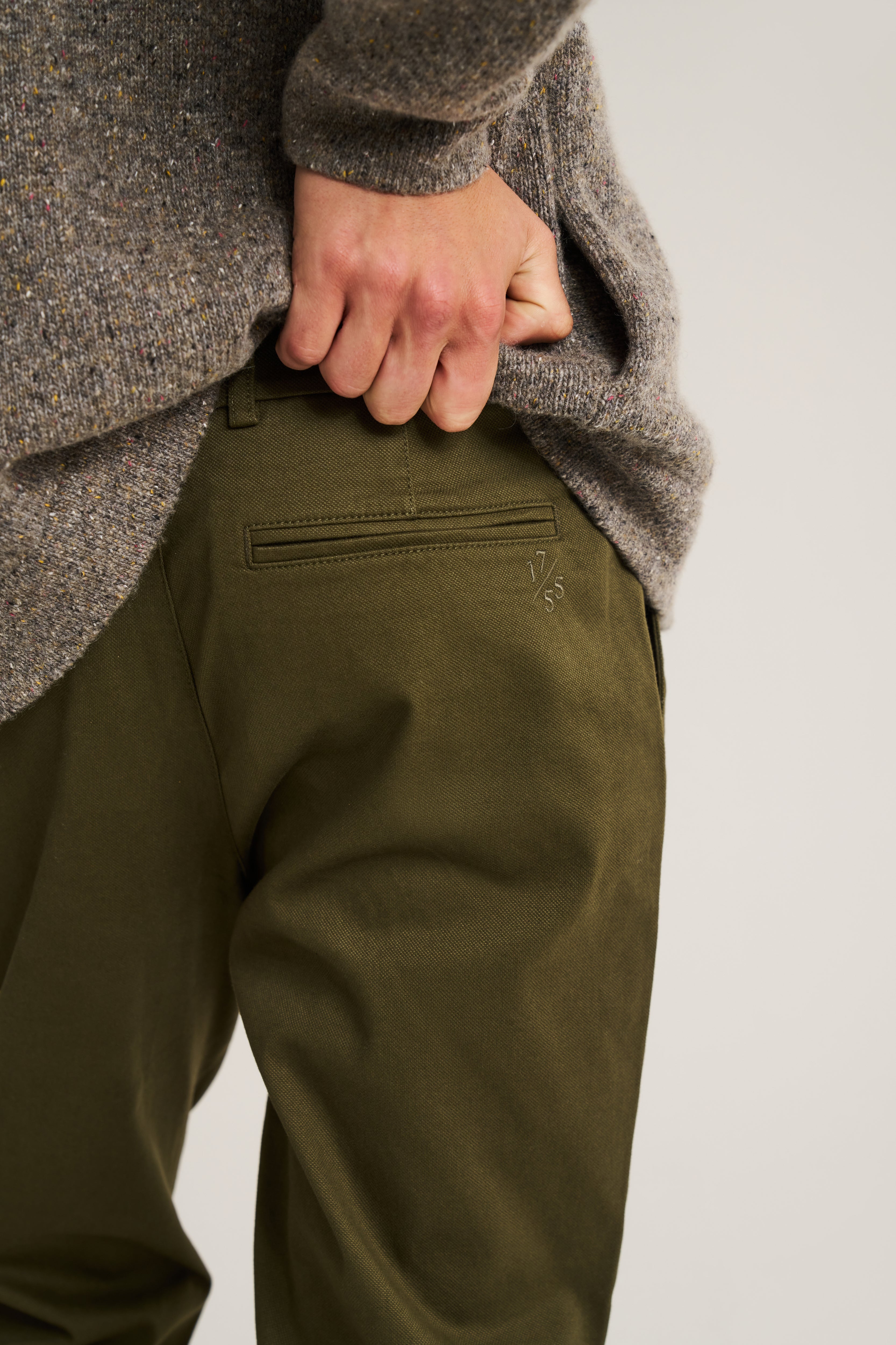 1755 Mid Weight Pleat Front Chino — Wolsey