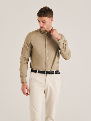 Smart Stretch Button Collar Travel Shirt
