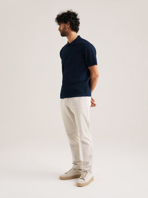 Relaxed pleat front chino trouser