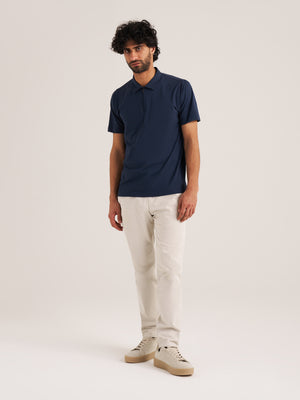 Zip neck Pique Polo