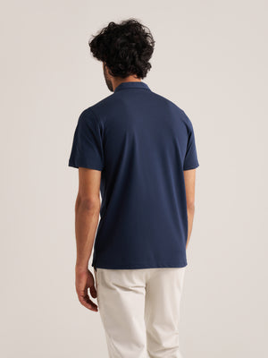 Zip neck Pique Polo