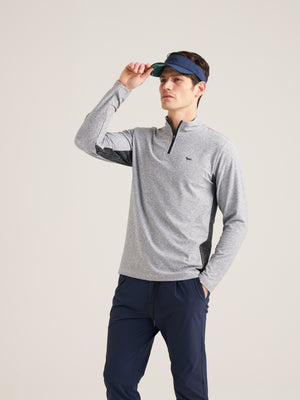 Contrast Panelled Quarter Zip Mid Layer