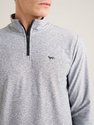 Contrast Panelled Quarter Zip Mid Layer