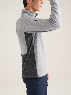 Contrast Panelled Quarter Zip Mid Layer