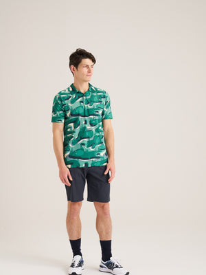 Golf Course Print Polo