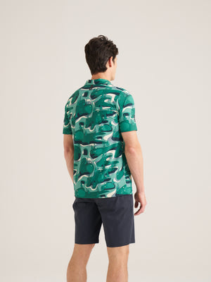 Golf Course Print Polo