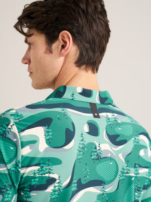 Golf Course Print Polo
