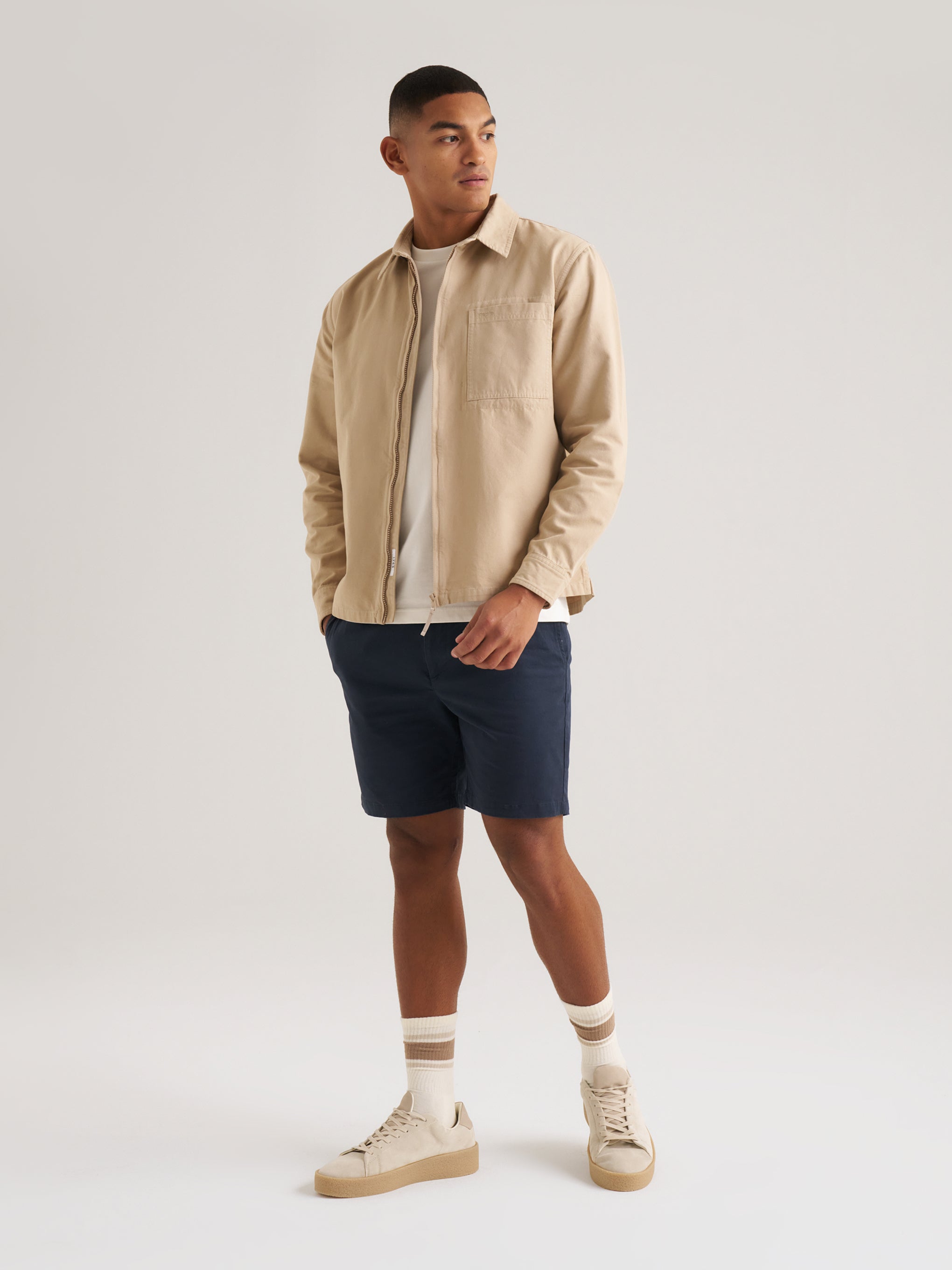 Oxford Overshirt Stone — Wolsey