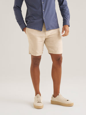 Drawstring Linen Short