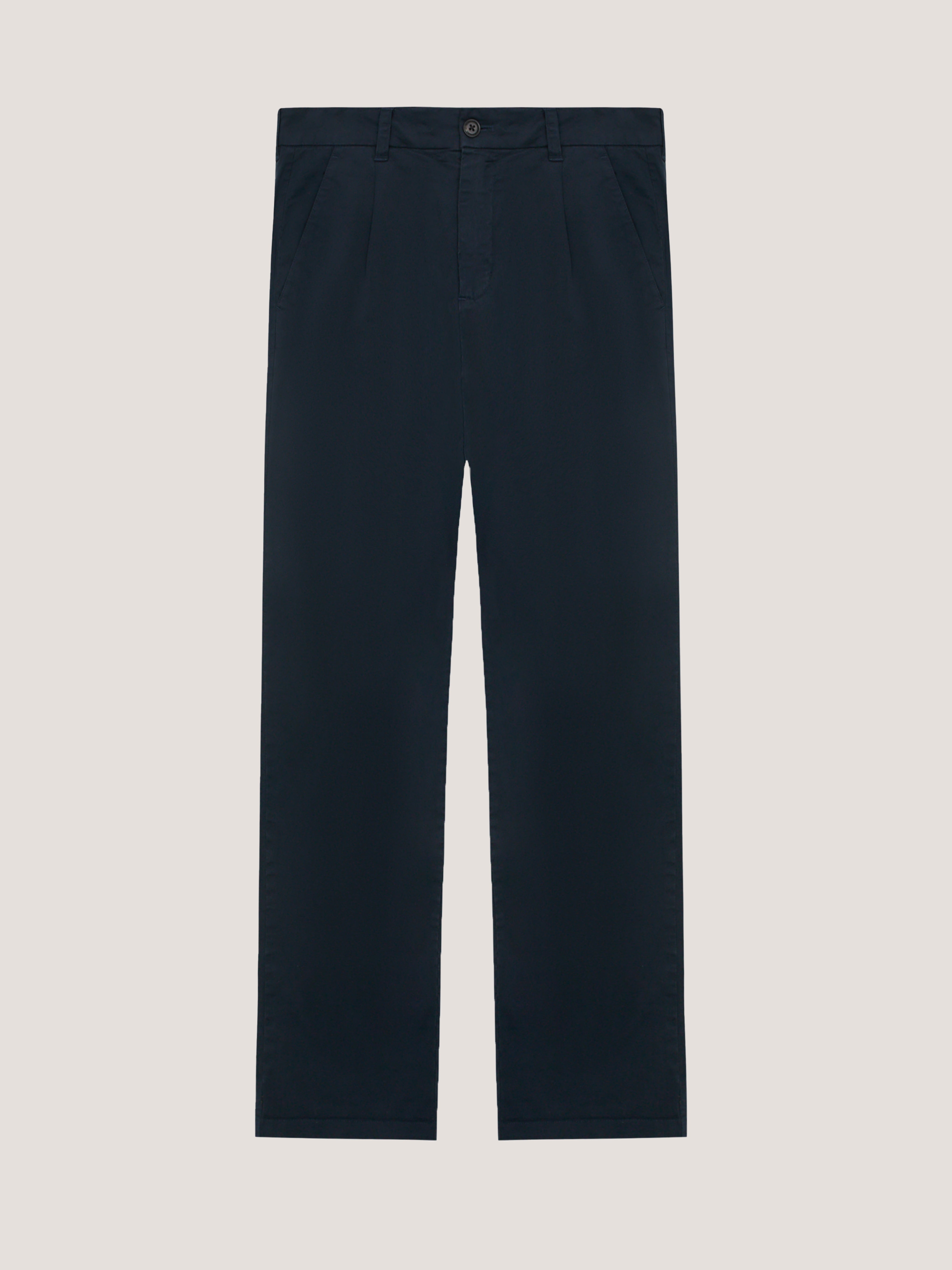 Relaxed pleat front chino trouser — Wolsey