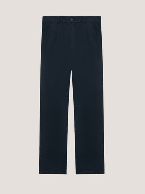 Relaxed pleat front chino trouser