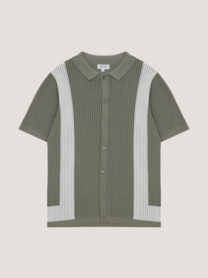 Knitted Panel Polo
