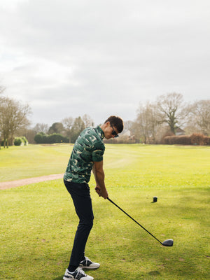 Golf Course Print Polo