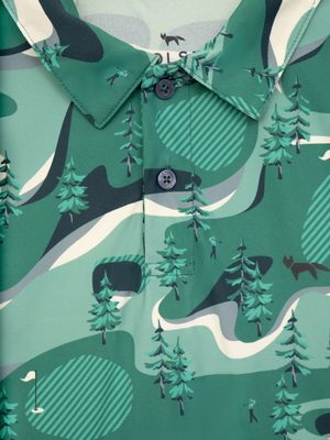 Golf Course Print Polo