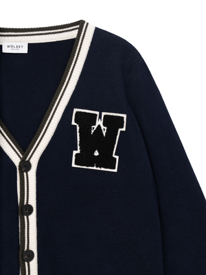 Golf Club Merino Wool Cardigan