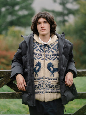 The Intarsia Shawl Cardigan