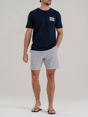 Seersucker Stripe Swim Shorts