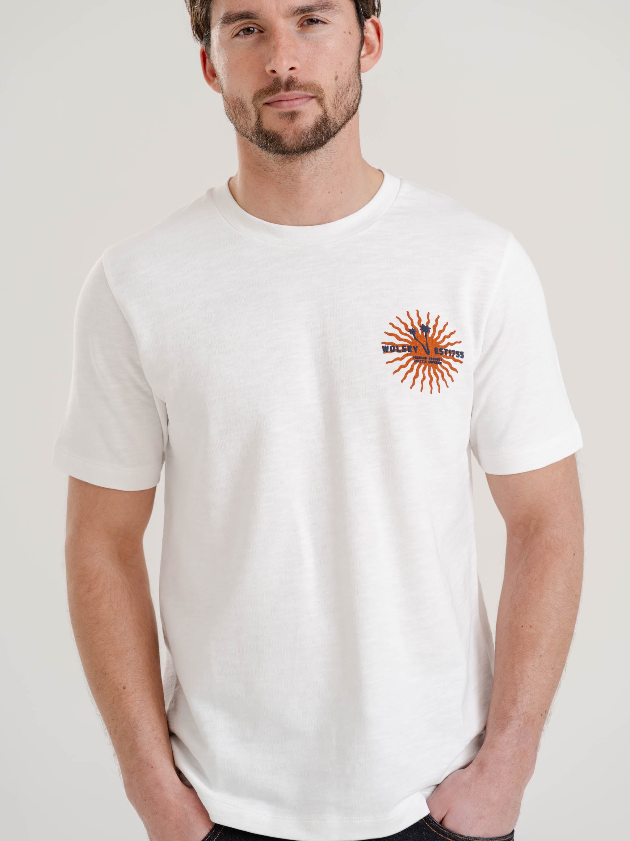 Sun Graphic Print T-shirt — Wolsey