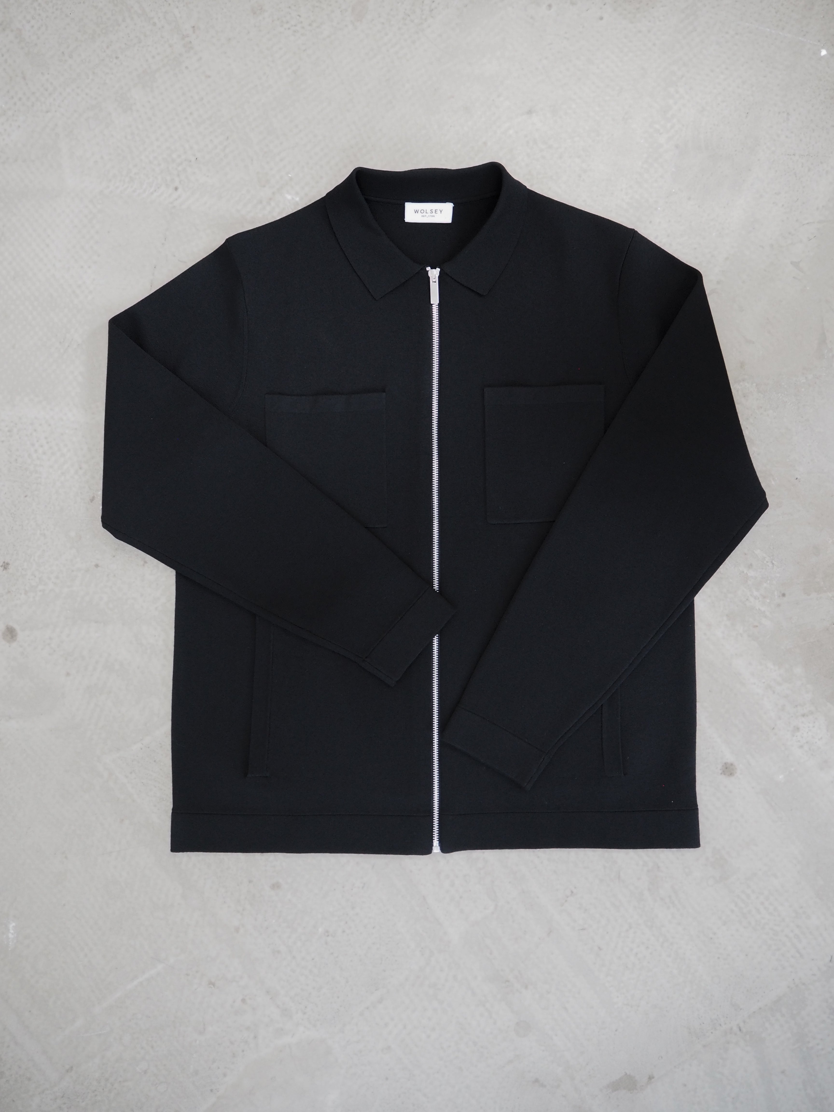 The Knitted Zip Overshirt — Wolsey
