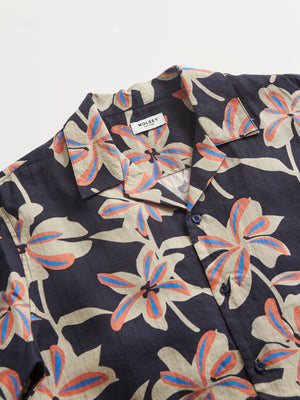 Revere Collar Linen Shirt