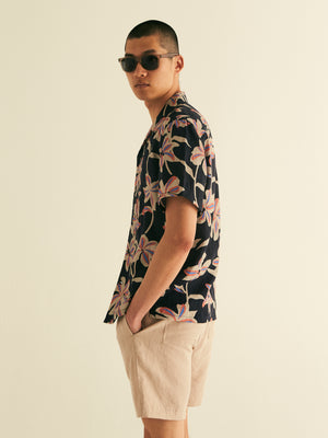 Revere Collar Linen Shirt