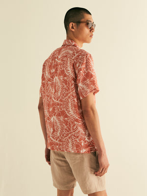 Revere Collar Linen Shirt