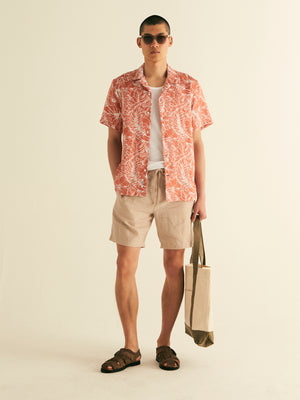 Revere Collar Linen Shirt