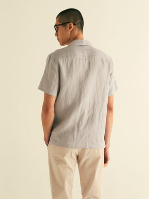 Revere Collar Linen Shirt