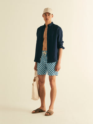 Elasticated Waist Printed Swimshort