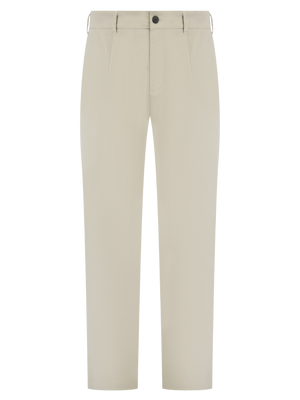 Relaxed pleat front chino trouser