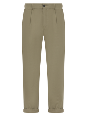 Relaxed pleat front chino trouser