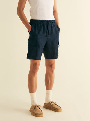 Linen Cargo Short