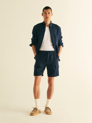 Linen Cargo Short