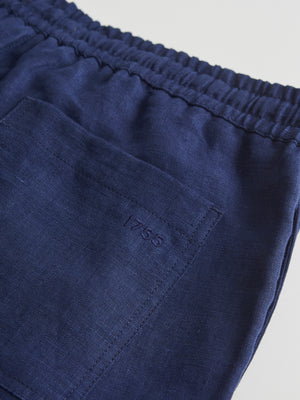 Drawstring Linen Short