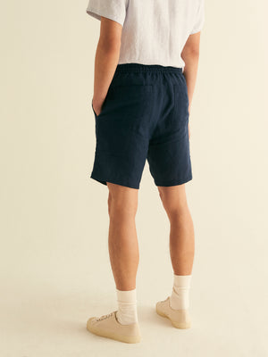 Drawstring Linen Short