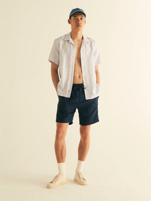 Drawstring Linen Short