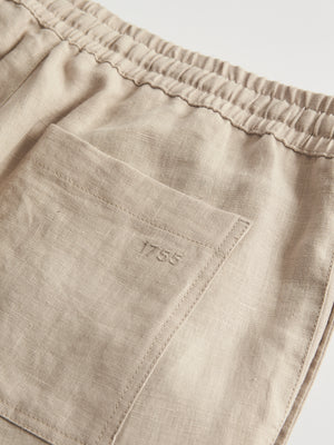 Drawstring Linen Short