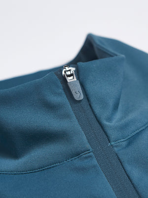 Active Long Sleeve Panel Zip Neck