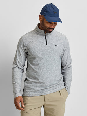 Contrast Panelled Quarter Zip Mid Layer