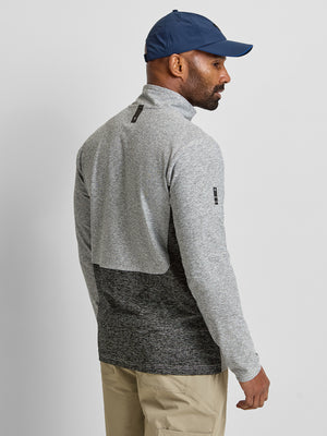 Contrast Panelled Quarter Zip Mid Layer