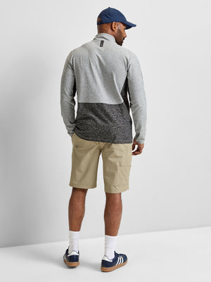 Contrast Panelled Quarter Zip Mid Layer