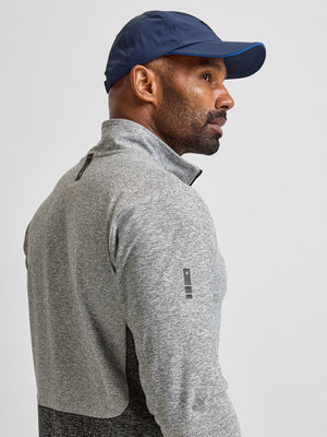 Contrast Panelled Quarter Zip Mid Layer