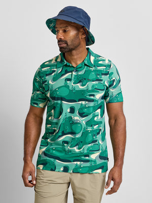 Golf Course Print Polo