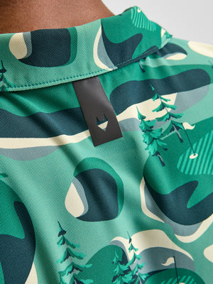 Golf Course Print Polo