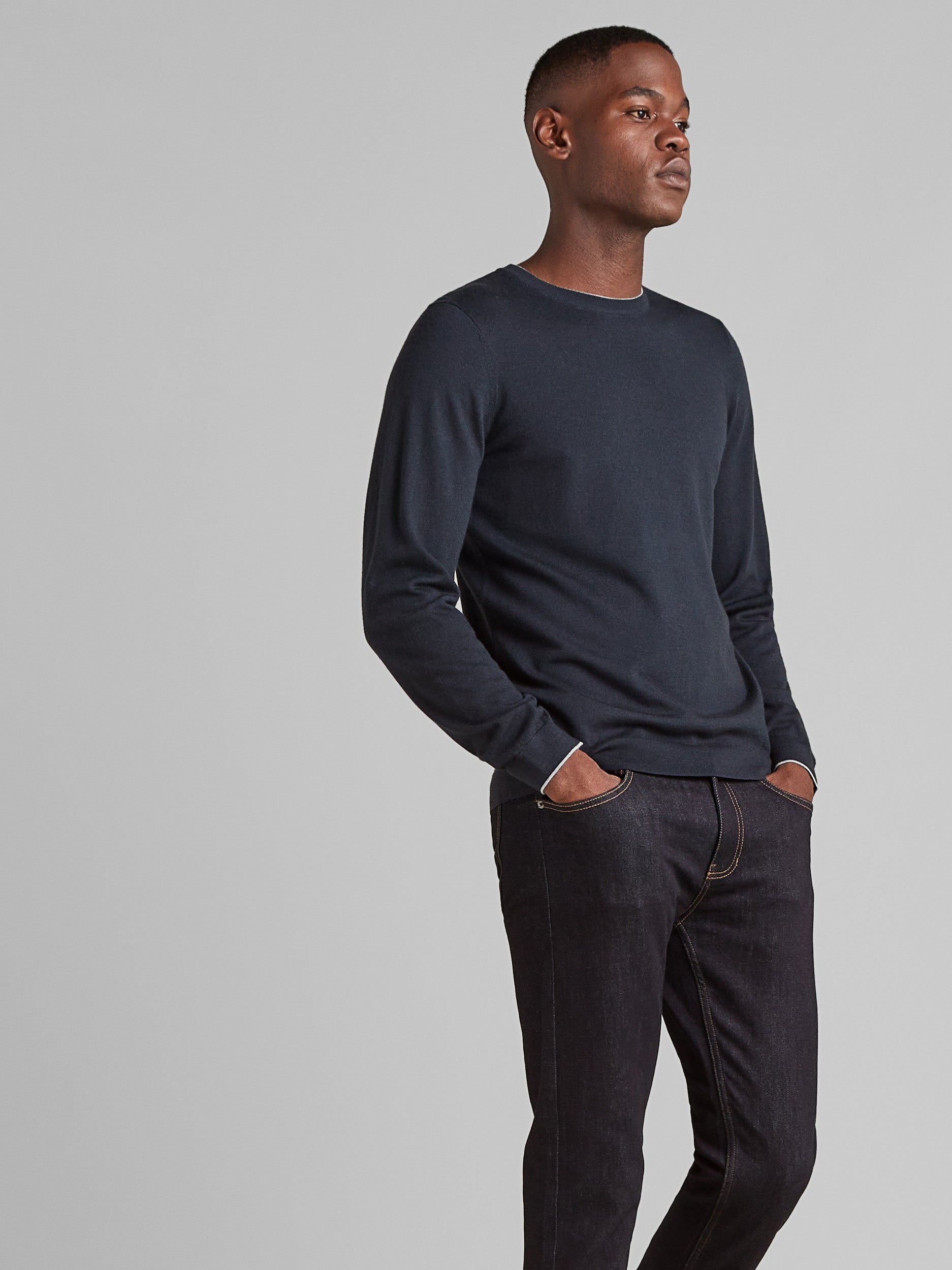 【試着未使用】ENNOY MERINO WOOL SWEATER L 2025 ENNOY MERINO WOOL SWEATER (NAVY) L 試着未使用】ENNOY MERINO WOOL